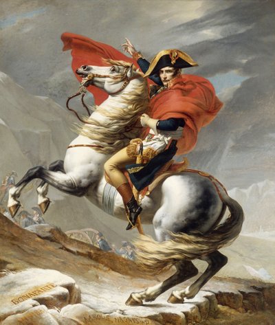 Bonaparte überquert den Großen Sankt Bernhard, 20. Mai 1800 von Jacques Louis David